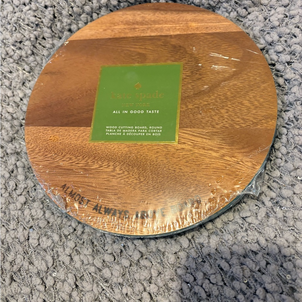 Kate Spade Brown Wooden Board